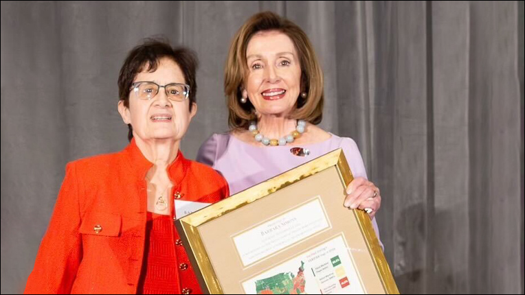 Former ACM President Barbara Simons and House Speaker Emerita Nancy Pelosi