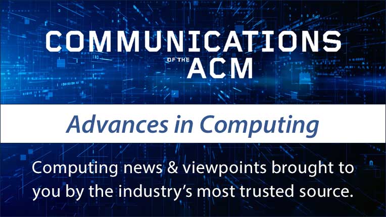 Image promoting ACM Newsletter Advances in Computing