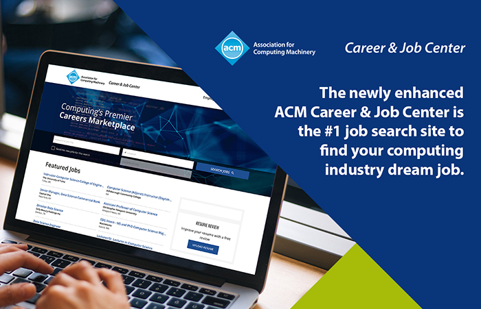 Image promoting ACM Career & Job Center