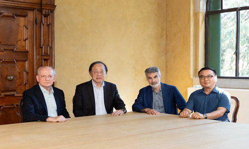 Image of Yoshua Bengio, Andrew Yao, and Geoffrey Hinton