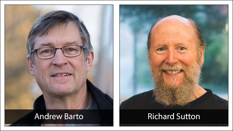 2024 ACM A.M. Turing Award recipients Andrew G. Barto and Richard S. Sutton